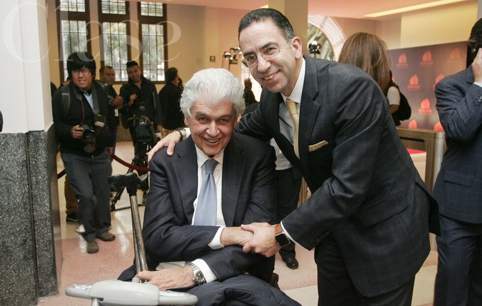 Alfredo Elías Ayub y Javier Lozano. / Foto: Leonardo Gómez