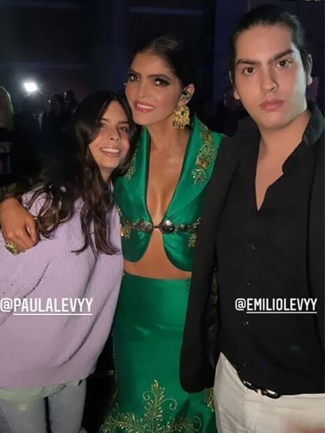 Ana Bárbara con Paula y José Emilio Levy / Instagram